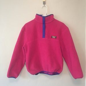 Pink L.L.Bean pullover in size Medium.